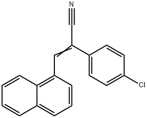 2-(4-Chloro-phenyl)-3-naphthalen-1-yl-acrylonitrile Struktur