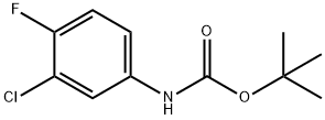 Carbamic acid, (3-chloro-4-fluorophenyl)-, 1,1-dimethylethyl ester Struktur