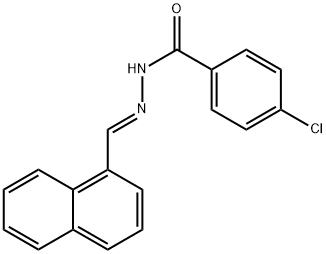 4-chloro-N'-(1-naphthylmethylene)benzohydrazide Struktur