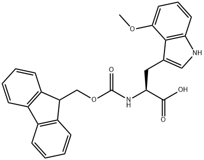 N-Fmoc-4-methoxy-L-tryptophan Struktur