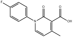 1-(4-FLUOROPHENYL)-4-METHYL-2-OXO-1,2-DIHYDROPYRIDINE-3-CARBOXYLIC ACID Struktur