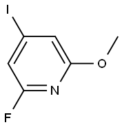 2-fluoro-4-iodo-6-methoxypyridine Struktur