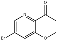 1-(5-Bromo-3-methoxypyridin-2-yl)ethanone Struktur