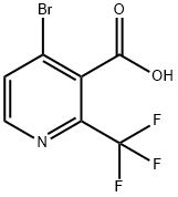 4-Bromo-2-trifluoromethyl-nicotinic acid Struktur