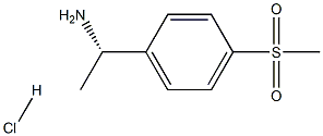 (S)-1-(4-(Methylsulfonyl)phenyl)ethanamine hydrochloride Struktur