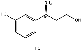 (S)-3-(1-AMINO-3-HYDROXY-PROPYL)-PHENOL HCL Struktur