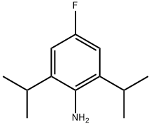 Benzenamine, 4-fluoro-2,6-bis(1-methylethyl)- Struktur