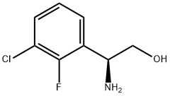 (2S)-2-AMINO-2-(3-CHLORO-2-FLUOROPHENYL)ETHAN-1-OL Struktur