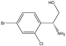 (2R)-2-AMINO-2-(4-BROMO-2-CHLOROPHENYL)ETHAN-1-OL Struktur