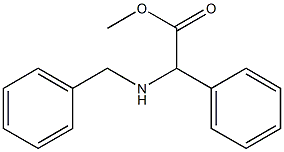 (2R)-Benzylamino-phenyl-acetic acid methyl ester Struktur