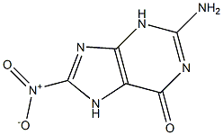 2-amino-8-nitro-3,7-dihydropurin-6-one Struktur