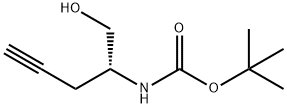 (R)-TERT-BUTYL (1-HYDROXYPENT-4-YN-2-YL)CARBAMATE Struktur