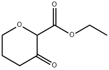 ETHYL 3-OXOTETRAHYDROPYRAN-2-CARBOXYLATE Struktur