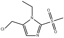 5-(chloromethyl)-1-ethyl-2-methanesulfonyl-1H-imidazole Struktur