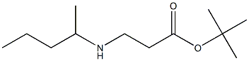 tert-butyl 3-[(pentan-2-yl)amino]propanoate Struktur