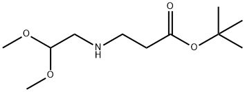 tert-butyl 3-[(2,2-dimethoxyethyl)amino]propanoate Struktur