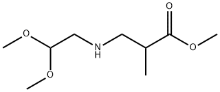 methyl 3-[(2,2-dimethoxyethyl)amino]-2-methylpropanoate Struktur