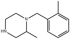 2-methyl-1-[(2-methylphenyl)methyl]piperazine Struktur