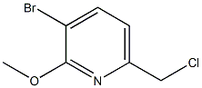 3-Bromo-6-(chloromethyl)-2-methoxypyridine Struktur