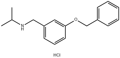 {[3-(benzyloxy)phenyl]methyl}(propan-2-yl)amine hydrochloride Struktur