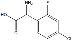 2-AMINO-2-(4-CHLORO-2-FLUOROPHENYL)ACETIC ACID Struktur