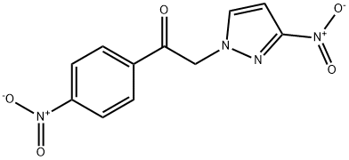 2-(3-nitro-1H-pyrazol-1-yl)-1-(4-nitrophenyl)ethan-1-one Struktur