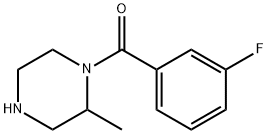 1-(3-fluorobenzoyl)-2-methylpiperazine Struktur