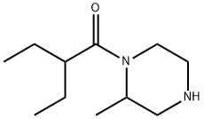 2-ethyl-1-(2-methylpiperazin-1-yl)butan-1-one Struktur