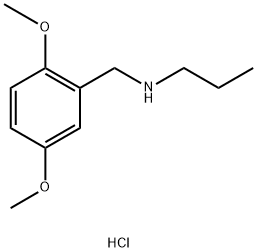 [(2,5-dimethoxyphenyl)methyl](propyl)amine hydrochloride Struktur