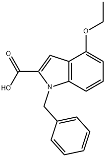 1-benzyl-4-ethoxy-1H-indole-2-carboxylic acid Struktur