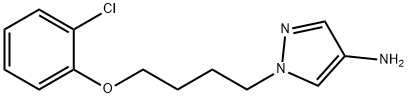 1-[4-(2-chlorophenoxy)butyl]-1H-pyrazol-4-amine Struktur