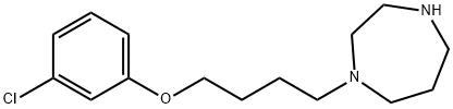 1-[4-(3-chlorophenoxy)butyl]-1,4-diazepane Struktur