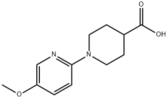 1-(5-METHOXYPYRIDIN-2-YL)PIPERIDINE-4-CARBOXYLIC ACID Struktur