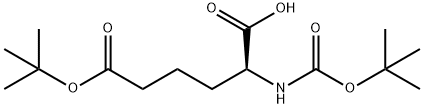 N-Boc-S-2-Aminoadipic acid 6-(1,1-dimethylethyl) ester Struktur