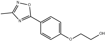 2-[4-(3-Methyl-[1,2,4]oxadiazol-5-yl)-phenoxy]-ethanol Struktur