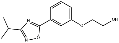 2-[3-(3-Isopropyl-[1,2,4]oxadiazol-5-yl)-phenoxy]-ethanol Struktur