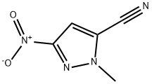 2-methyl-5-nitropyrazole-3-carbonitrile Struktur