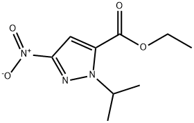 ethyl 1-isopropyl-3-nitro-1H-pyrazole-5-carboxylate Struktur