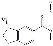 (S)-METHYL 3-AMINO-2,3-DIHYDRO-1H-INDENE-5-CARBOXYLATE HYDROCHLORIDE Struktur