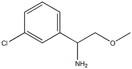 1-(3-CHLOROPHENYL)-2-METHOXYETHAN-1-AMINE Struktur