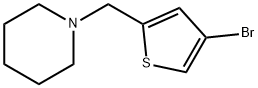 1-((4-Bromothiophen-2-yl)methyl)piperidine Struktur