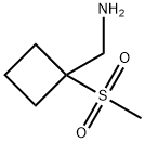 C-(1-Methanesulfonyl-cyclobutyl)-methylamine Struktur