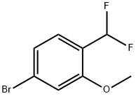 4-Bromo-1-difluoromethyl-2-methoxy-benzene Struktur