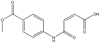 (2Z)-3-{[4-(methoxycarbonyl)phenyl]carbamoyl}prop-2-enoic acid Struktur