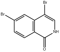 4,6-dibromo-1,2-dihydroisoquinolin-1-one Struktur