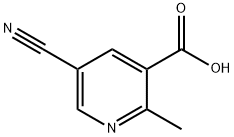 5-Cyano-2-methyl-nicotinic acid Struktur