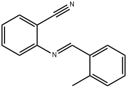 2-[(2-methylbenzylidene)amino]benzonitrile Struktur