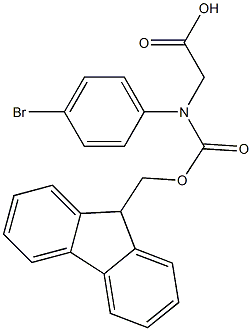 N-Fmoc-R-4-Bromophenylglycine Struktur