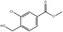 methyl 3-chloro-4-(hydroxymethyl)benzoate Struktur