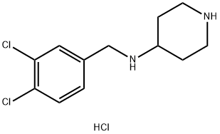 N-(3,4-DICHLOROBENZYL)PIPERIDIN-4-AMINE HYDROCHLORIDE Struktur